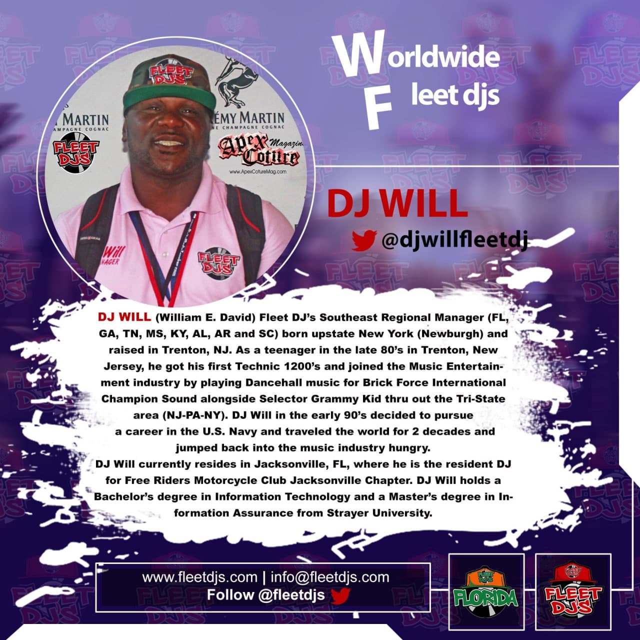 DJ Will -SOUTHEAST REGIONAL MANAGER